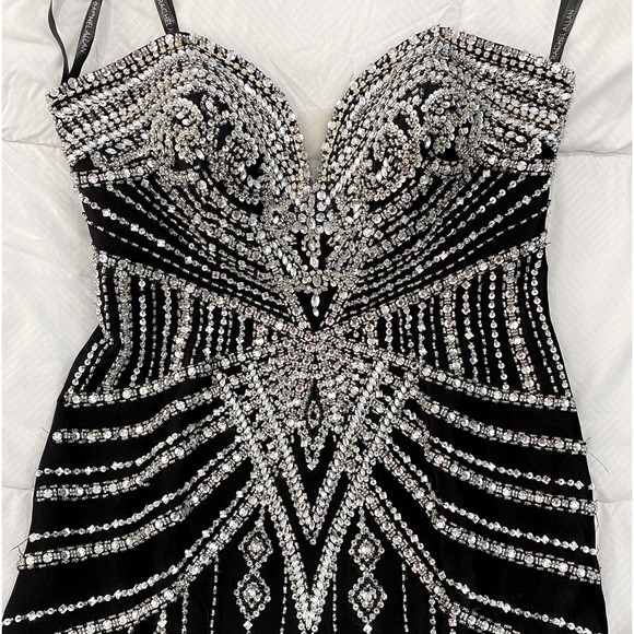 Rachel Allan Dresses & Skirts - COPY - Gorgeous Rachel Allan evening gown heavily bejeweled.
